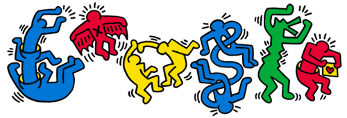Keith Haring 54th birthday Google Doodle