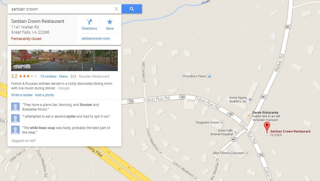 Business Owner in US Takes Google To Court For Google Maps Listing Error - Image copyright Google Maps