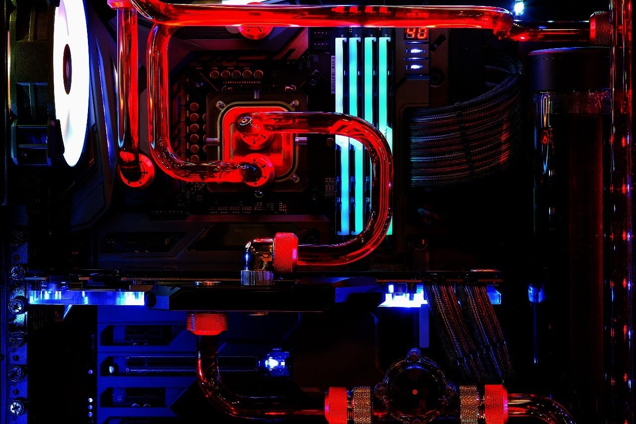 High spec desktop computer interior
