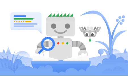 Search Console mascots Googlebot and Crawley